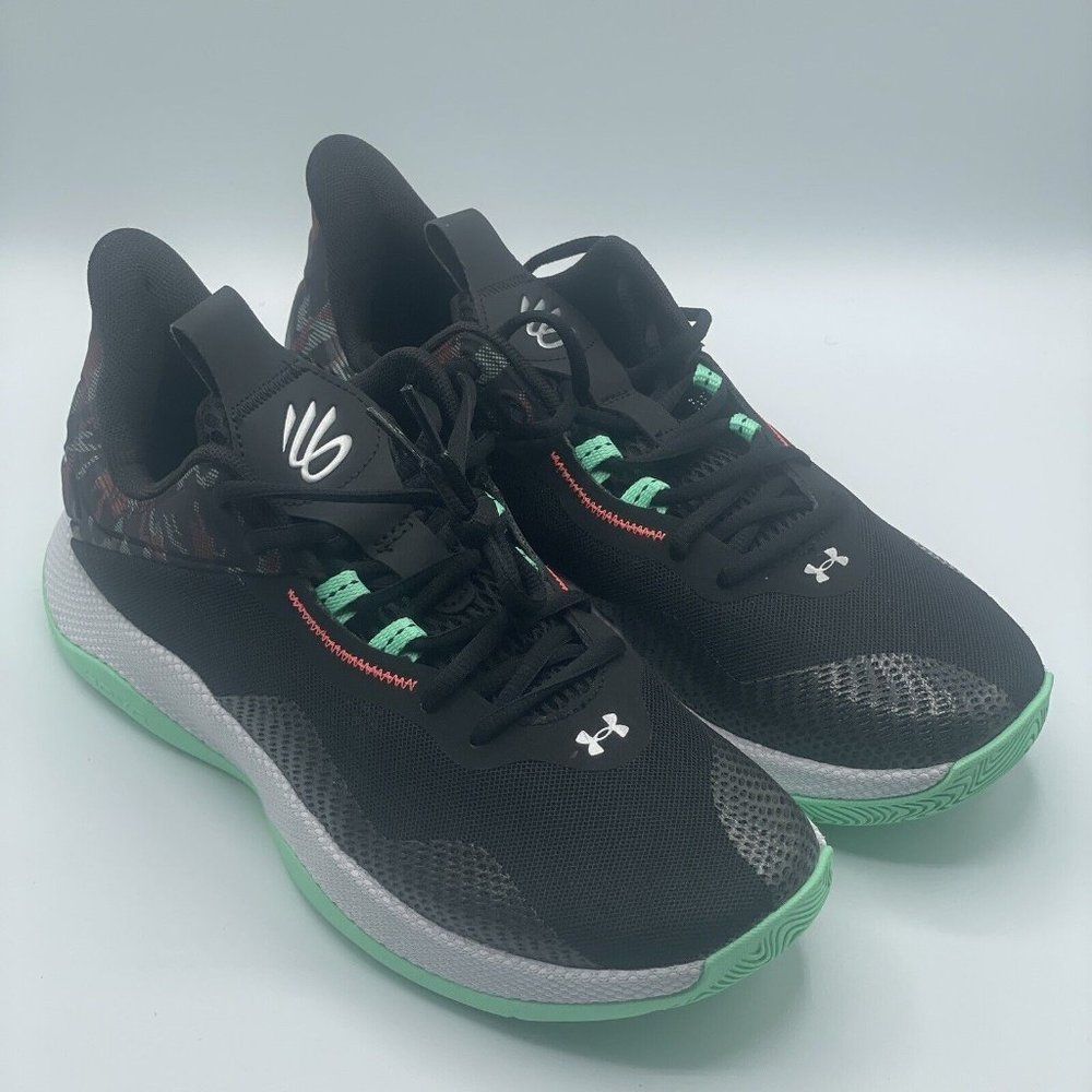 UA Curry HOVR Splash 2 Black Antifreeze Camo Basketball Shoes 3025636-002